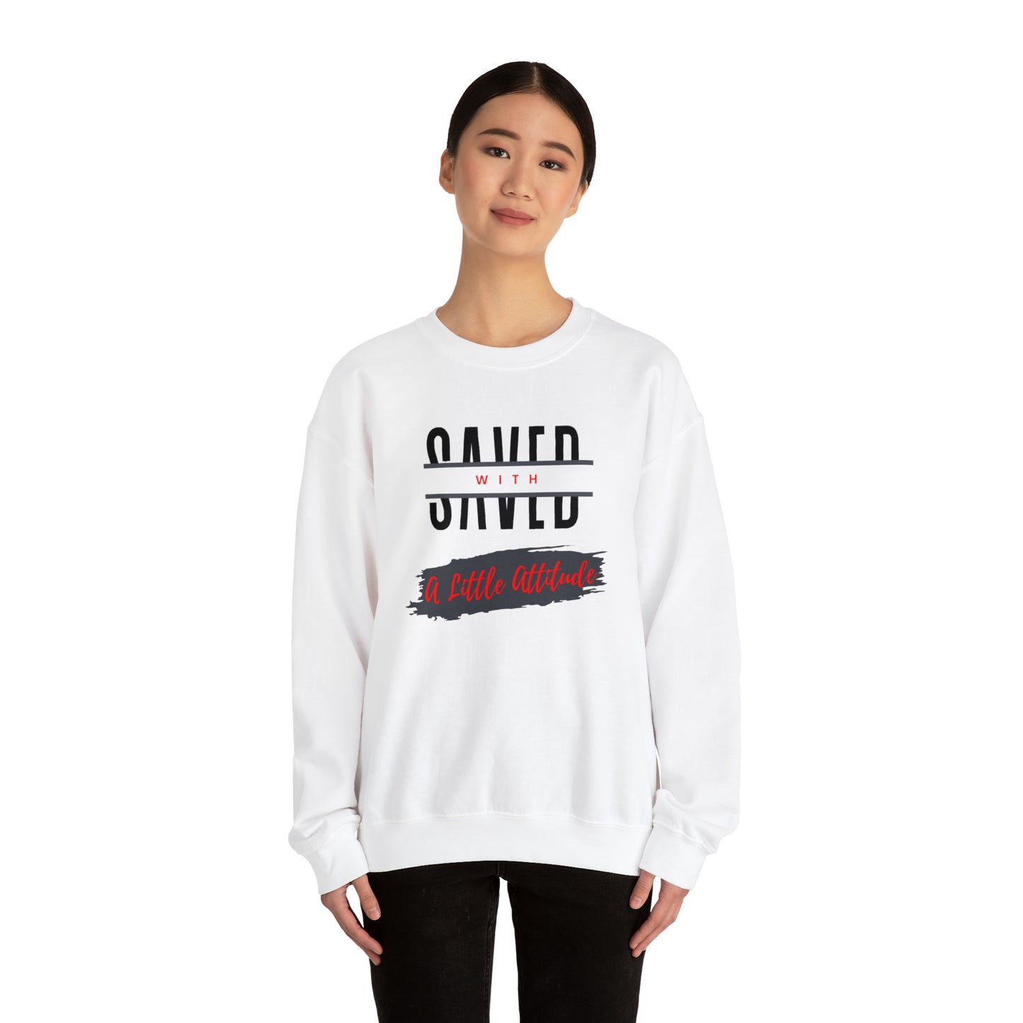 Heavy Blend Crewneck Sweatshirt - I Have Attitude