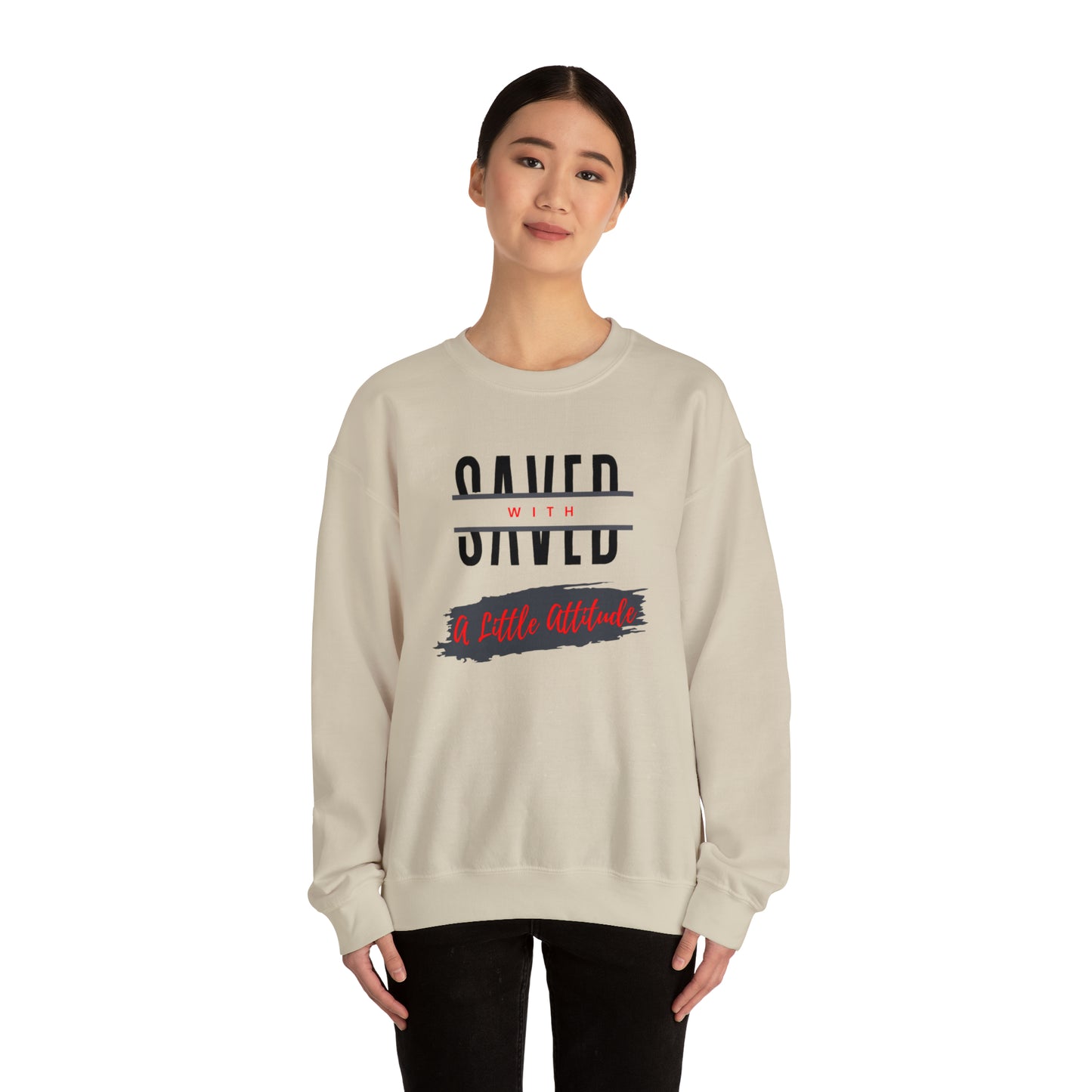 Heavy Blend Crewneck Sweatshirt - I Have Attitude
