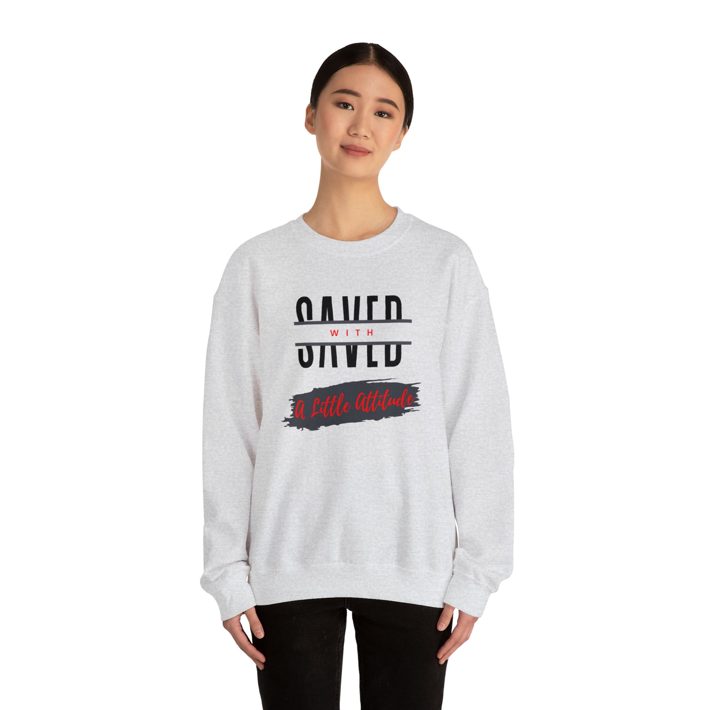 Heavy Blend Crewneck Sweatshirt - I Have Attitude