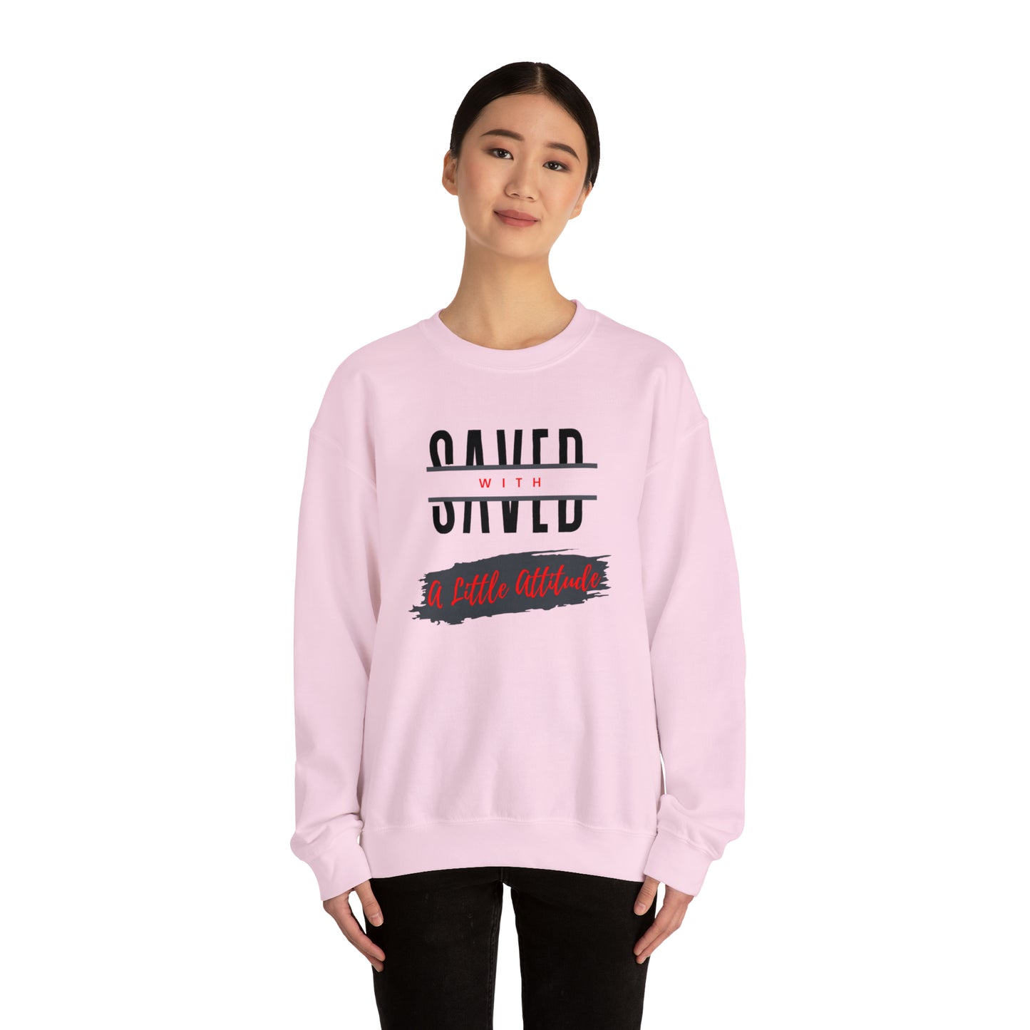 Heavy Blend Crewneck Sweatshirt - I Have Attitude