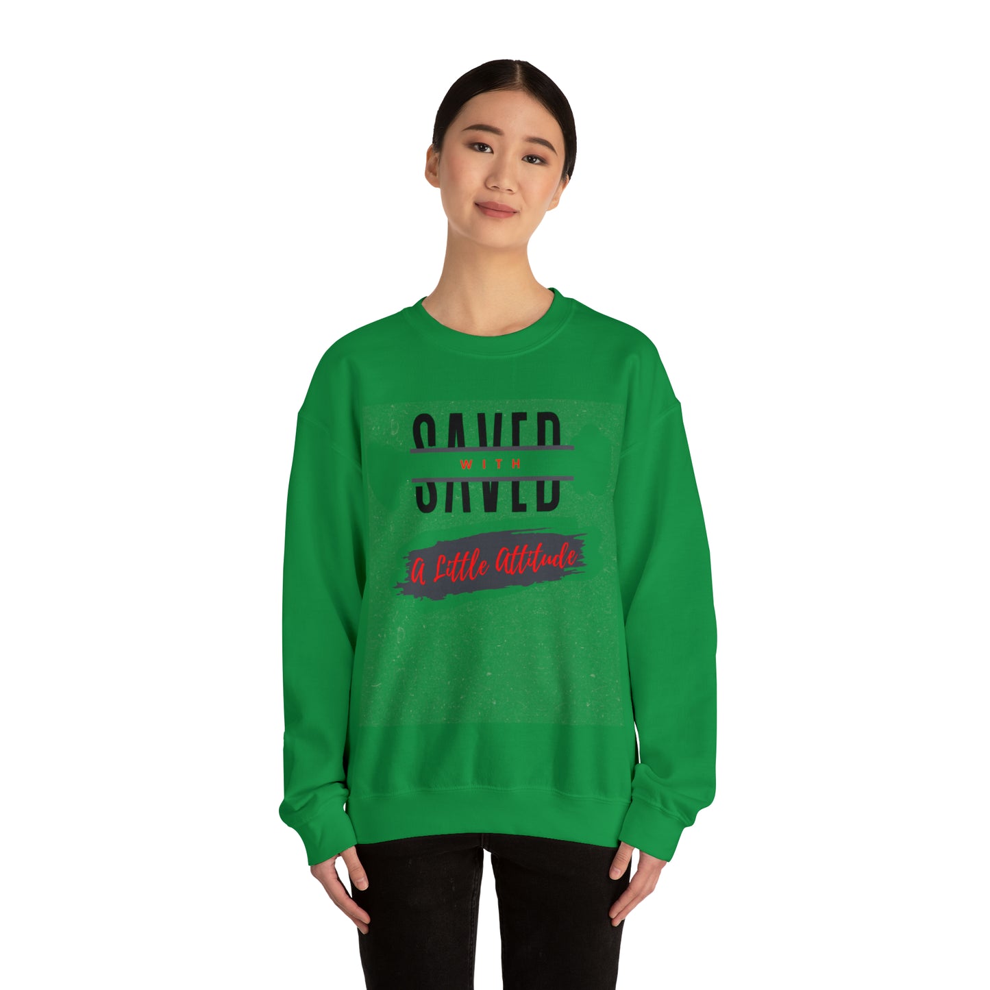Heavy Blend Crewneck Sweatshirt - I Have Attitude