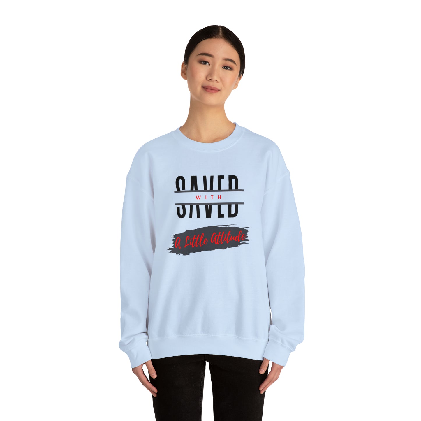 Heavy Blend Crewneck Sweatshirt - I Have Attitude
